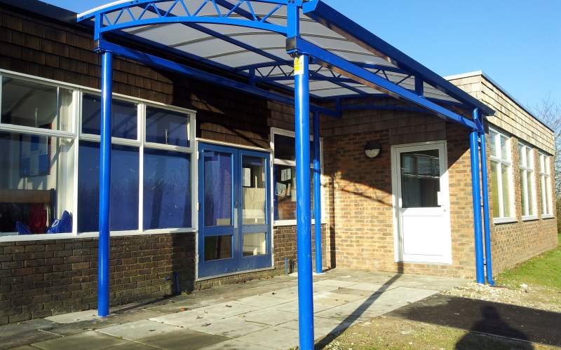 Harestock Primary School Year 1 Oxford Lean To Canopy Clovis Canopies